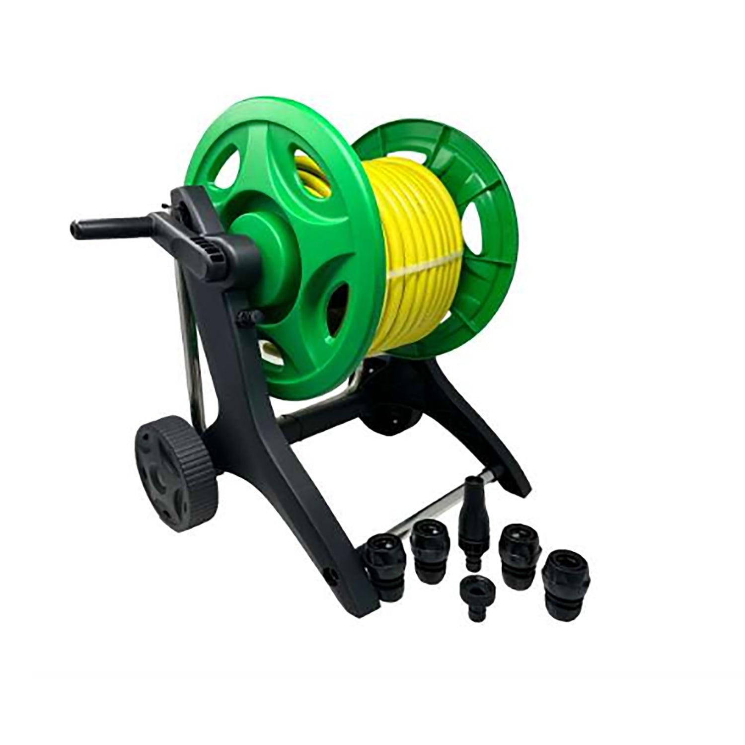GF GARDEN - Carrello avvolgitubo Rapid Plus - con 20 metri di tubo retinato